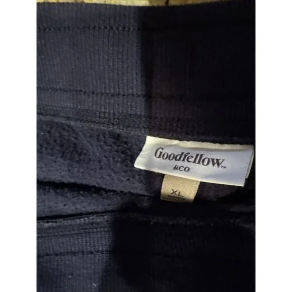 Goodfellow Jogger Pants Mens X-Large Blue Drawstring Tapered Leg Pockets - Picture 3 of 8